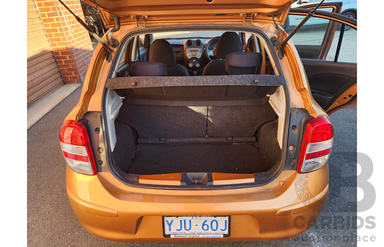 5/2011 Nissan Micra ST-L K13 5d Hatchback Gold 1.5L