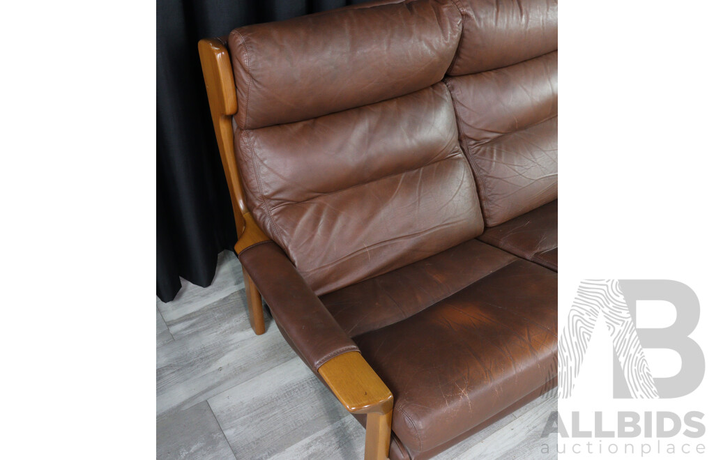 Three Piece Modern Leather Tessa Lounge Suite