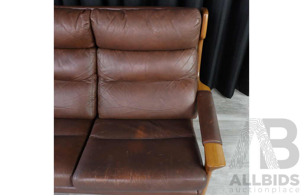 Three Piece Modern Leather Tessa Lounge Suite