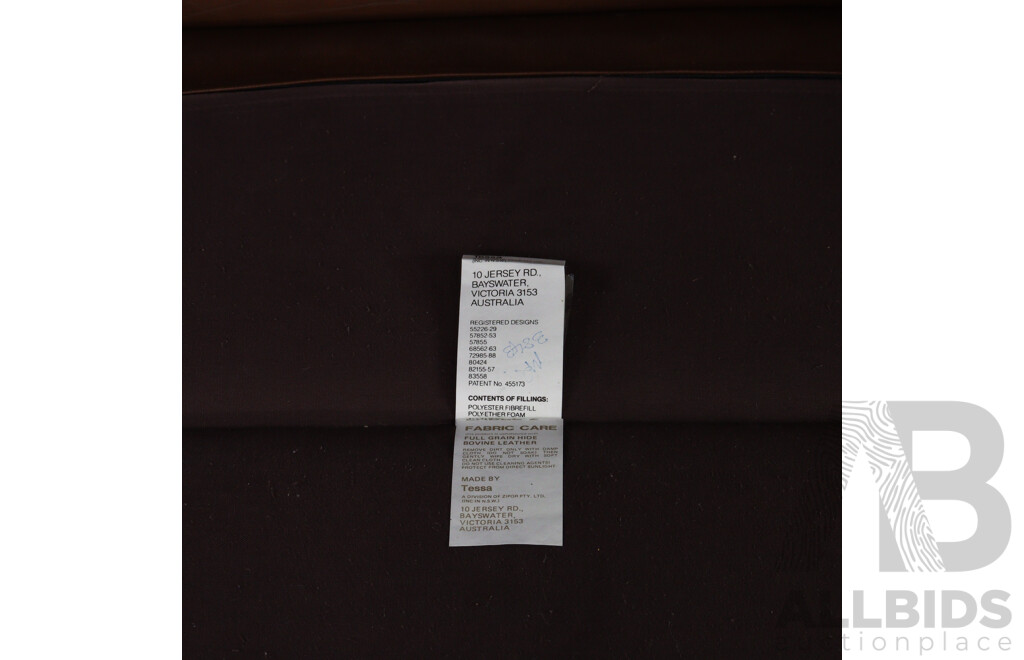 Three Piece Modern Leather Tessa Lounge Suite