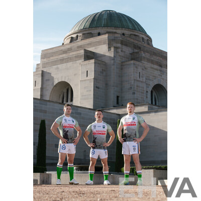 8. Corey Horsburgh - Match Worn and Signed Canberra Raiders 2025 ANZAC Jersey - Round 8 V Dolphins - Proceeds Towards ANZAC Foundation