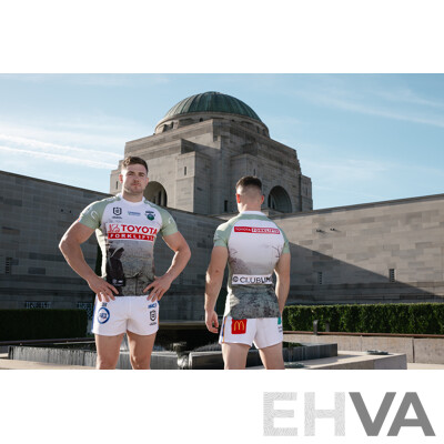 8. Corey Horsburgh - Match Worn and Signed Canberra Raiders 2025 ANZAC Jersey - Round 8 V Dolphins - Proceeds Towards ANZAC Foundation
