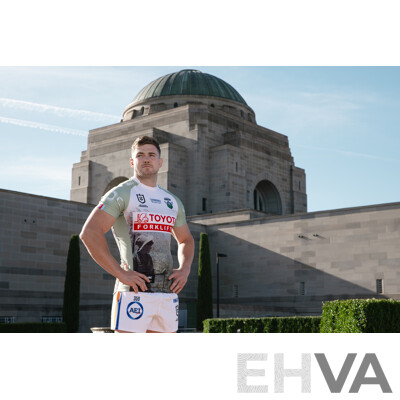 8. Corey Horsburgh - Match Worn and Signed Canberra Raiders 2025 ANZAC Jersey - Round 8 V Dolphins - Proceeds Towards ANZAC Foundation