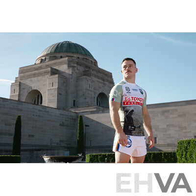 8. Corey Horsburgh - Match Worn and Signed Canberra Raiders 2025 ANZAC Jersey - Round 8 V Dolphins - Proceeds Towards ANZAC Foundation