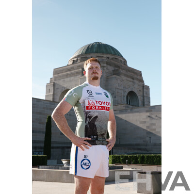 8. Corey Horsburgh - Match Worn and Signed Canberra Raiders 2025 ANZAC Jersey - Round 8 V Dolphins - Proceeds Towards ANZAC Foundation
