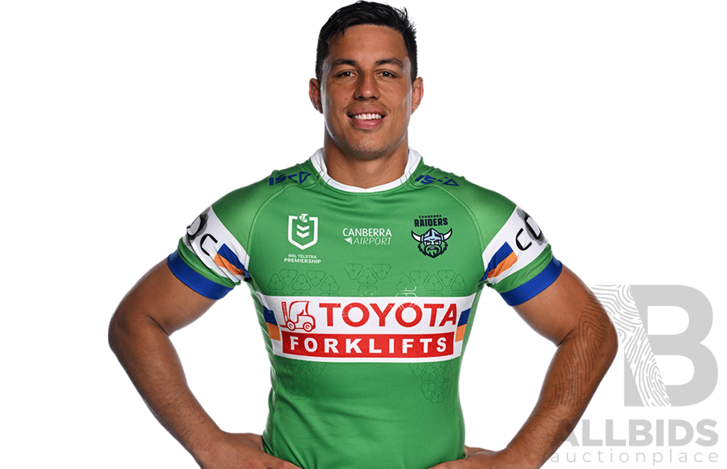 10. Joe Tapine (C) - Match Worn and Signed Canberra Raiders 2025 ANZAC Jersey - Round 8 V Dolphins - Proceeds Towards ANZAC Foundation