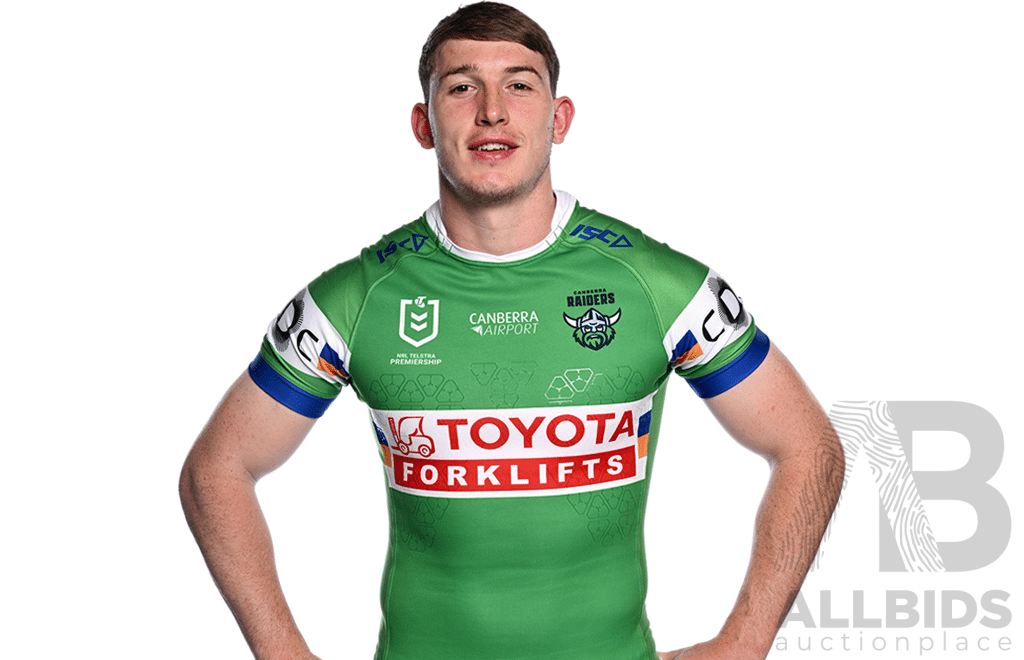 12. Matty Nicholson - Match Worn and Signed Canberra Raiders 2025 ANZAC Jersey - Round 8 V Dolphins - Proceeds Towards ANZAC Foundation