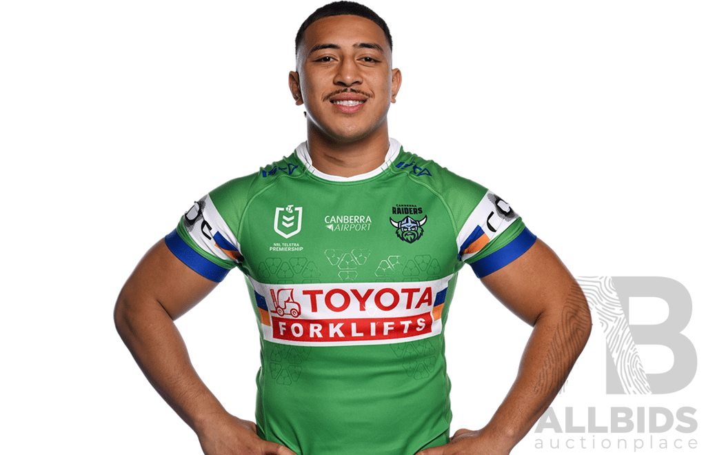 17. Ata Mariota - Match Worn and Signed Canberra Raiders 2025 ANZAC Jersey - Round 8 V Dolphins - Proceeds Towards ANZAC Foundation
