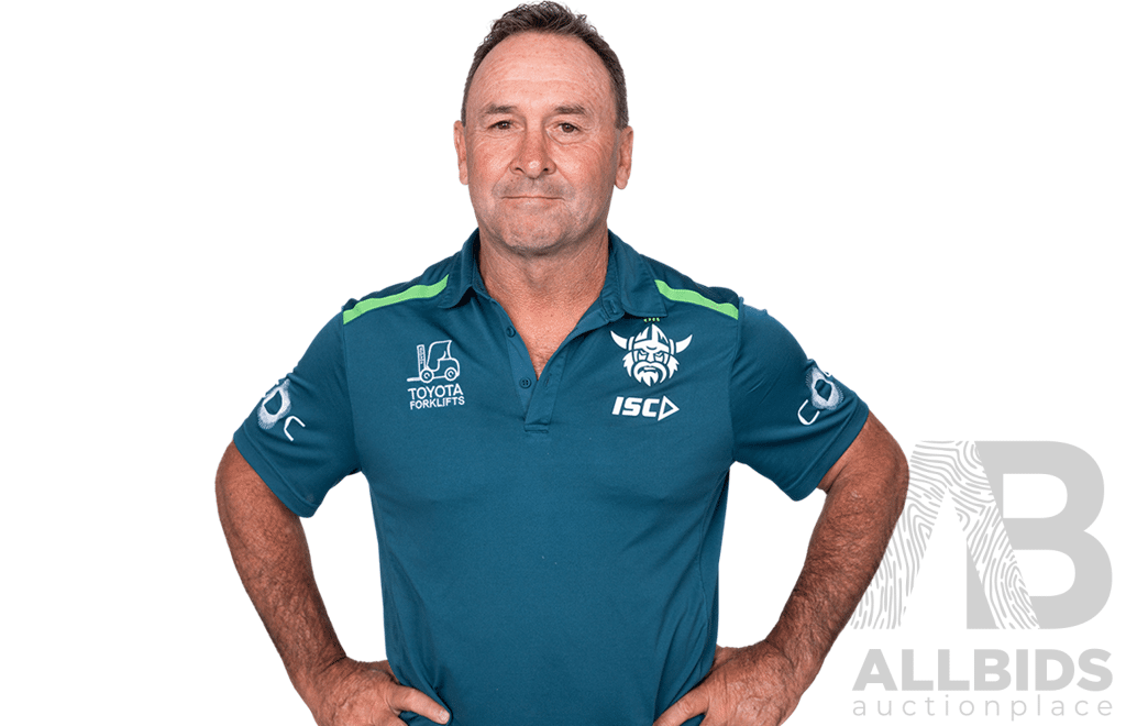 Signed by Head Coach Ricky Stuart - Match Worn and Signed Canberra Raiders 2025 ANZAC Jersey - Round 8 V Dolphins - Proceeds Towards ANZAC Foundation