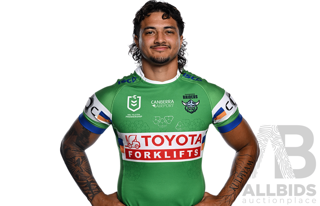 5. Xavier Savage - Match Worn and Signed Canberra Raiders 2025 ANZAC Jersey - Round 8 V Dolphins - Proceeds Towards ANZAC Foundation