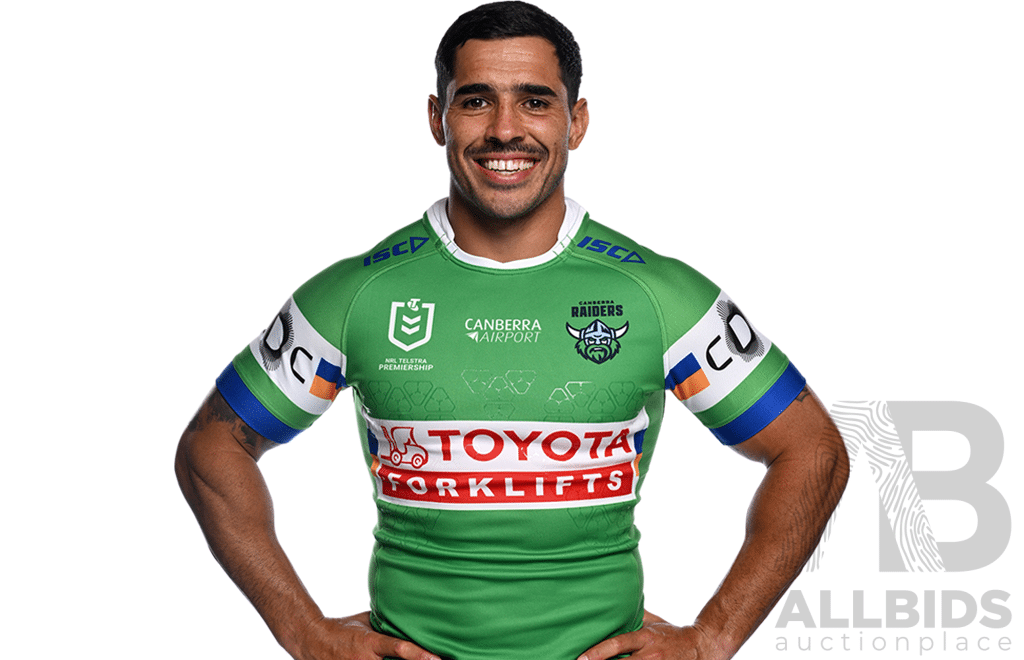 7. Jamal Fogarty - Match Worn and Signed Canberra Raiders 2025 ANZAC Jersey - Round 8 V Dolphins - Proceeds Towards ANZAC Foundation