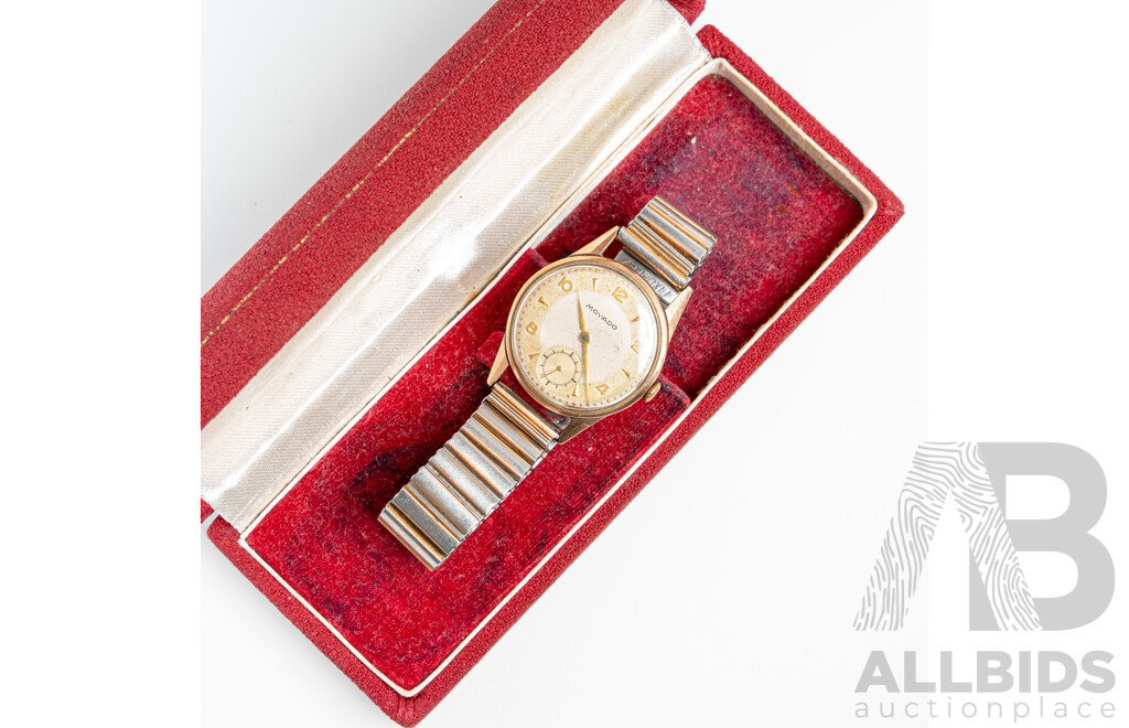 9ct Movado Vintage 15 Jewels Swiss Made Watch with Original Box