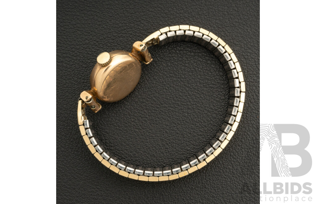 9ct Omega Vintage Gold Ladies Dress Watch, Swiss Made, 16mm, Manual Winding