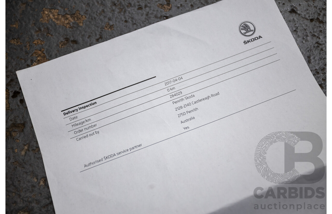 1/2017 Skoda Octavia RS 162 TSI NE MY17 4d Wagon Race Blue Metallic Turbo 2.0L