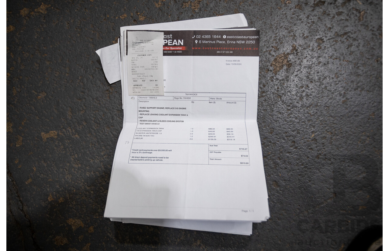 1/2017 Skoda Octavia RS 162 TSI NE MY17 4d Wagon Race Blue Metallic Turbo 2.0L