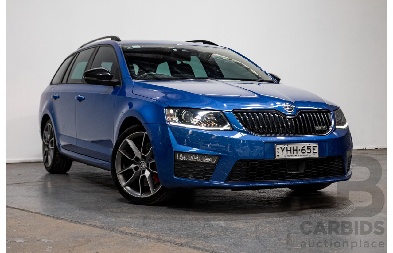 1/2017 Skoda Octavia RS 162 TSI NE MY17 4d Wagon Race Blue Metallic Turbo 2.0L