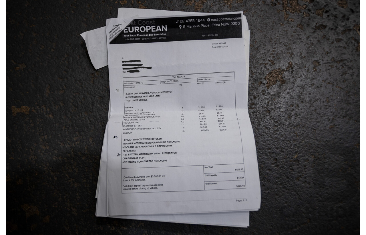 1/2017 Skoda Octavia RS 162 TSI NE MY17 4d Wagon Race Blue Metallic Turbo 2.0L