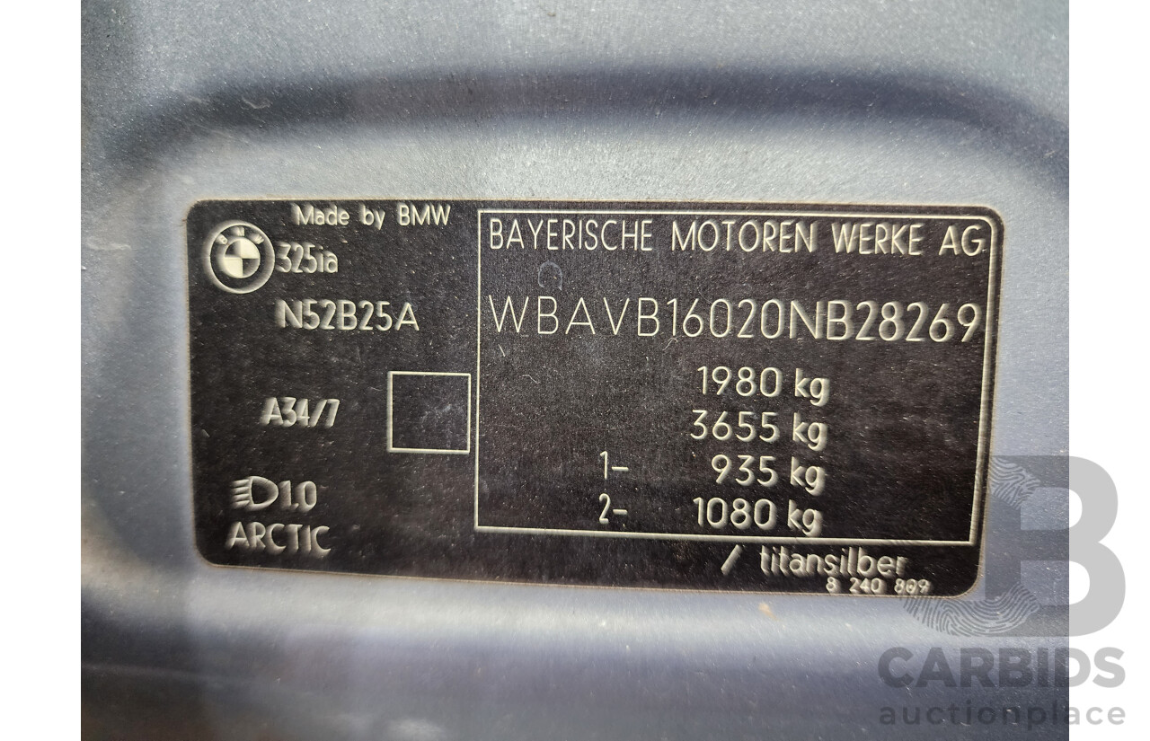 5/2006 Bmw 3 25i E90 4d Sedan Grey 2.5L