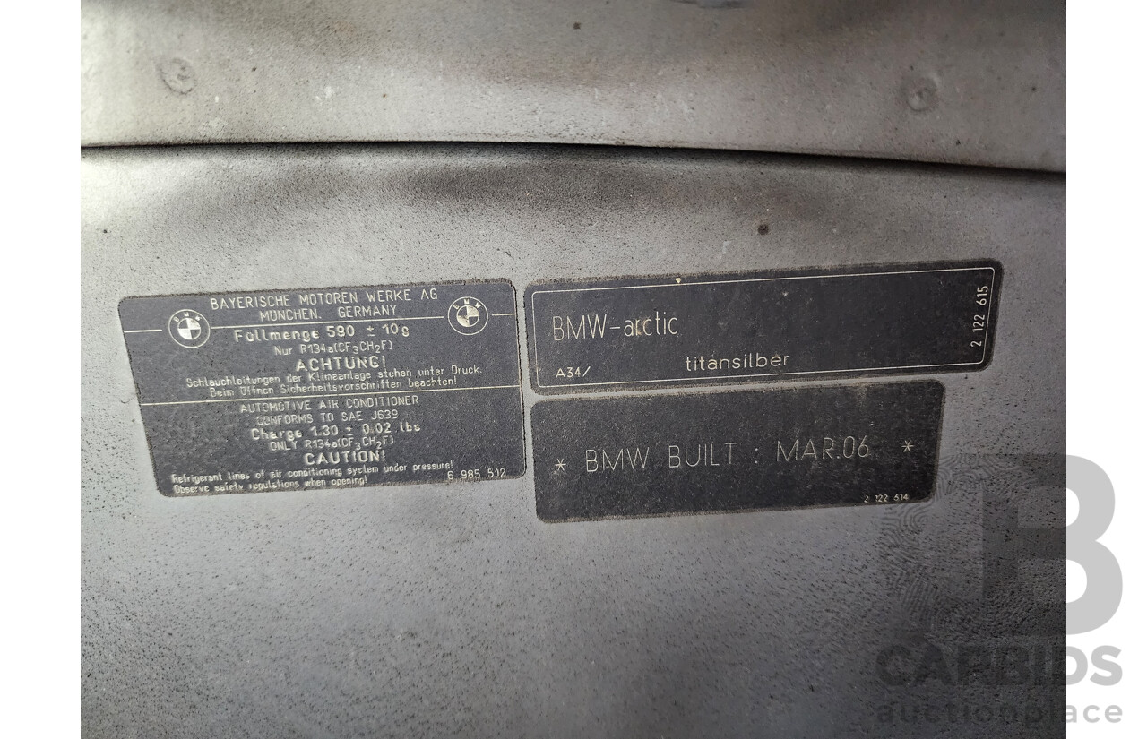 5/2006 Bmw 3 25i E90 4d Sedan Grey 2.5L