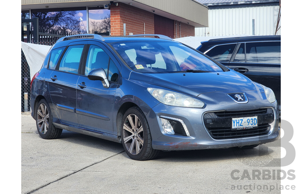 2/2012 Peugeot 308 Active Touring HDi  4d Wagon Grey 2.0L