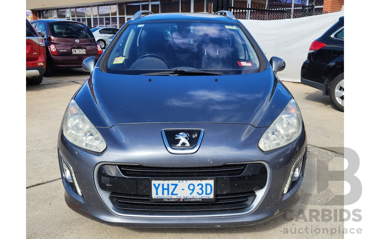 2/2012 Peugeot 308 Active Touring HDi  4d Wagon Grey 2.0L