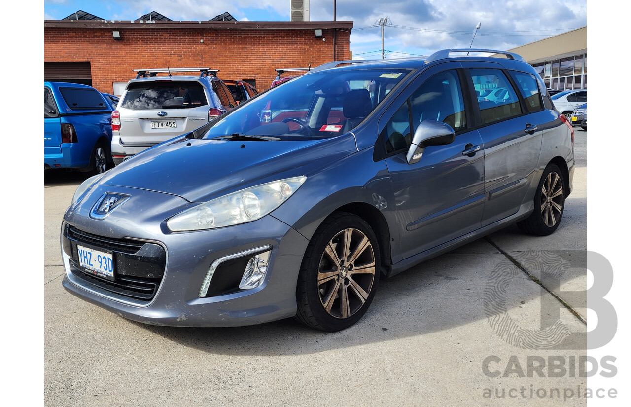 2/2012 Peugeot 308 Active Touring HDi  4d Wagon Grey 2.0L