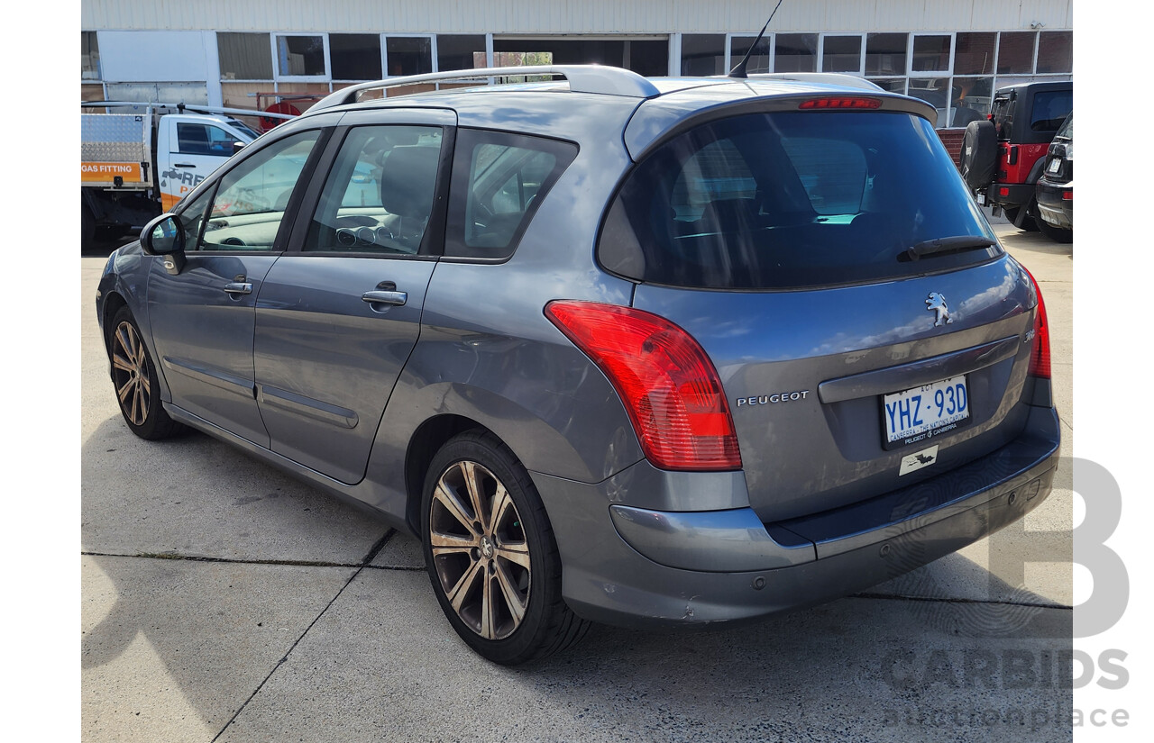 2/2012 Peugeot 308 Active Touring HDi  4d Wagon Grey 2.0L