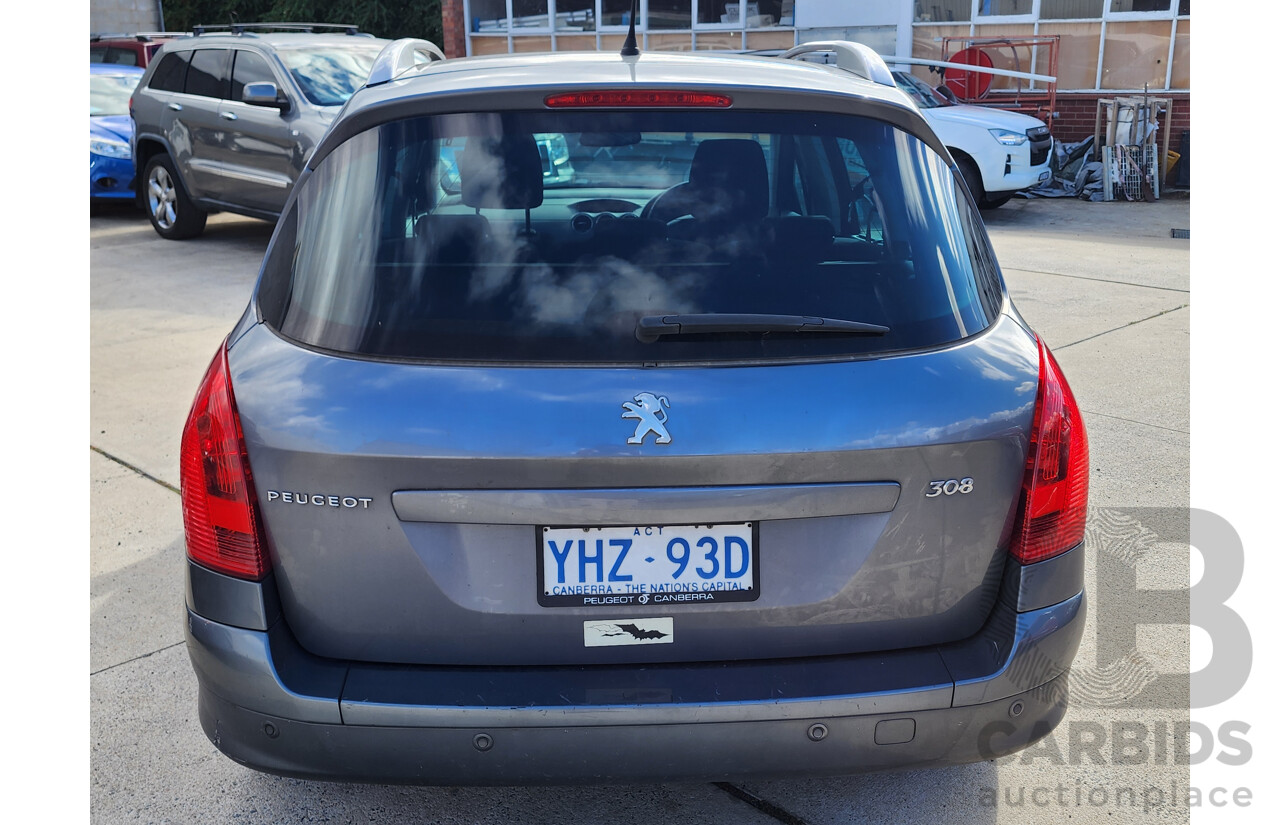 2/2012 Peugeot 308 Active Touring HDi  4d Wagon Grey 2.0L