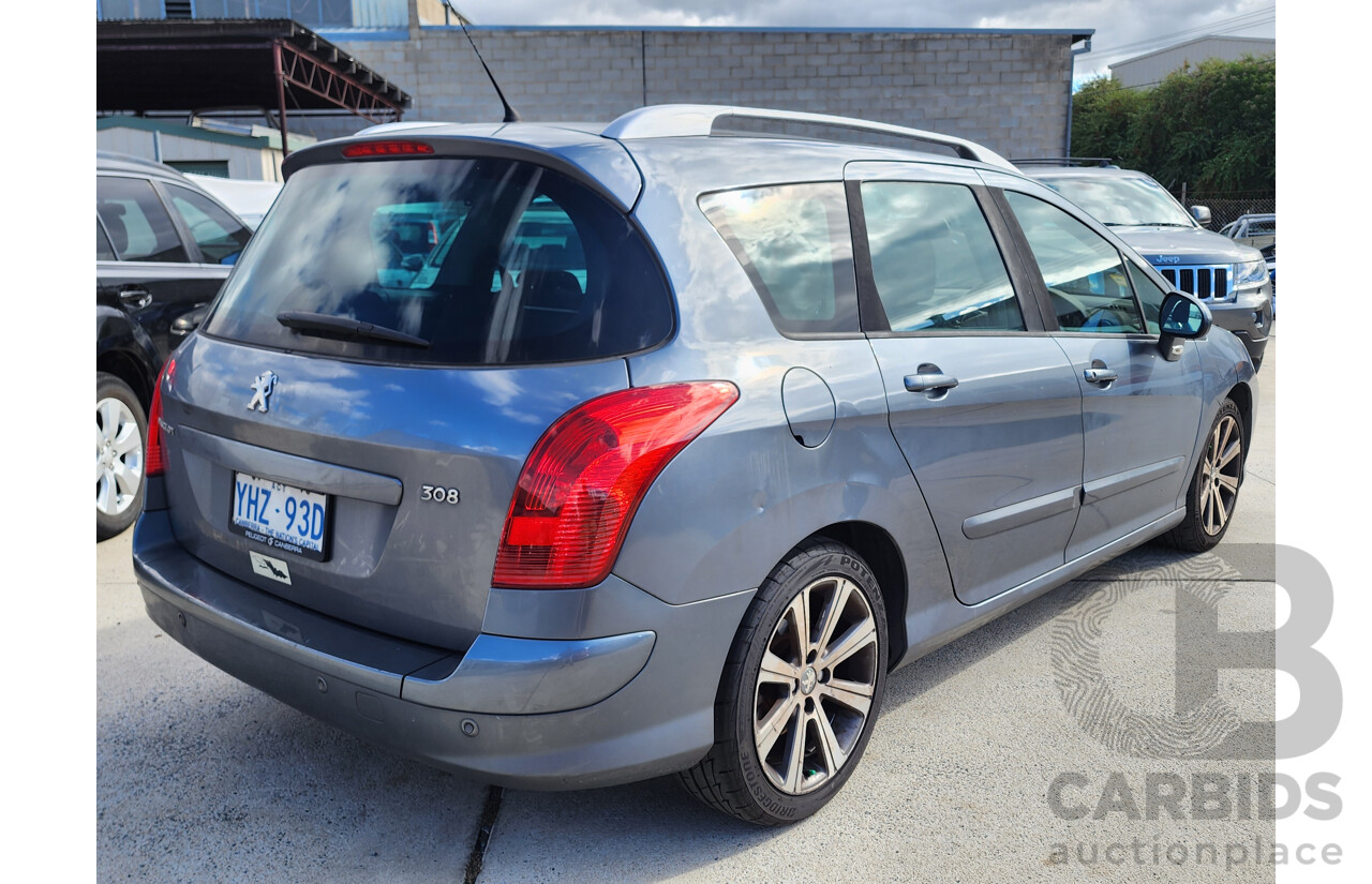 2/2012 Peugeot 308 Active Touring HDi  4d Wagon Grey 2.0L