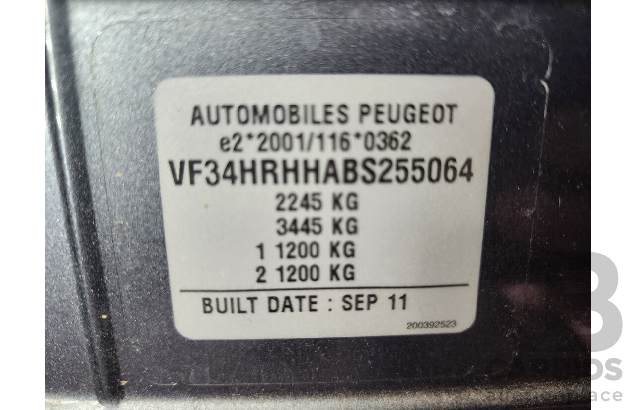 2/2012 Peugeot 308 Active Touring HDi  4d Wagon Grey 2.0L