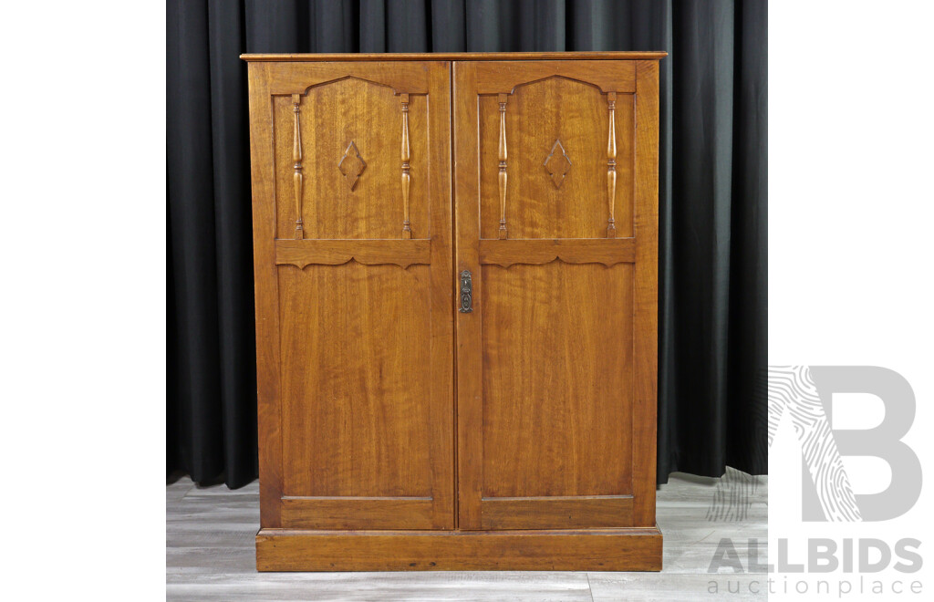 Art Deco Oak Low Boy