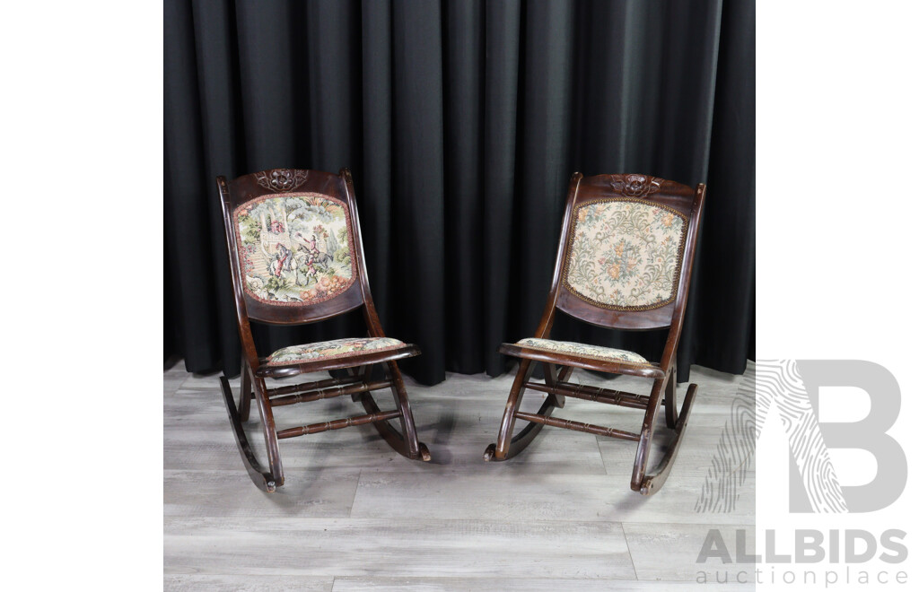 Pair of Vintage Rocking Chairs