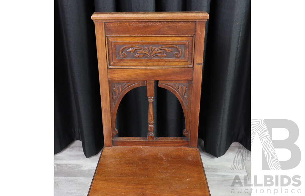 Edwardian Mahogany Hall Chair