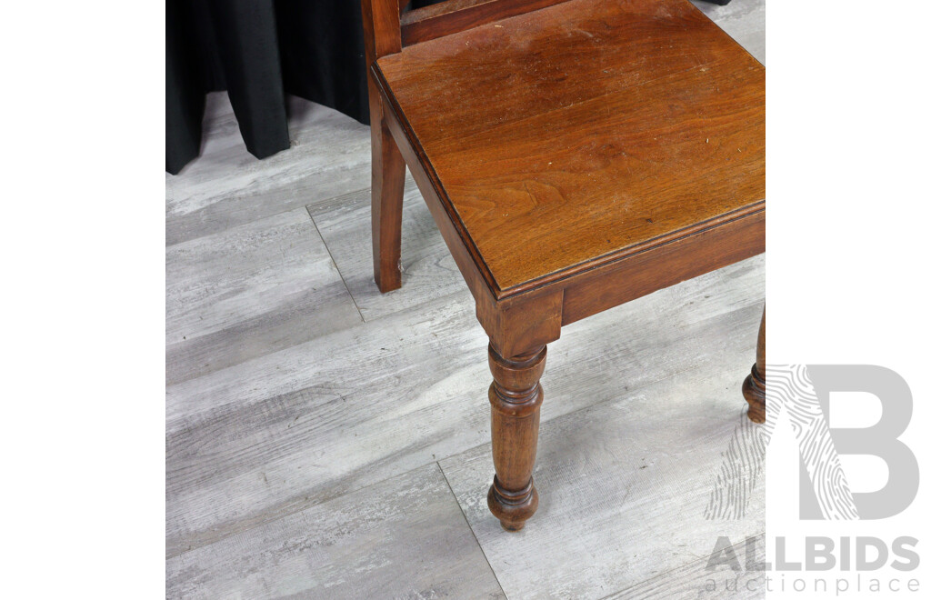 Edwardian Mahogany Hall Chair