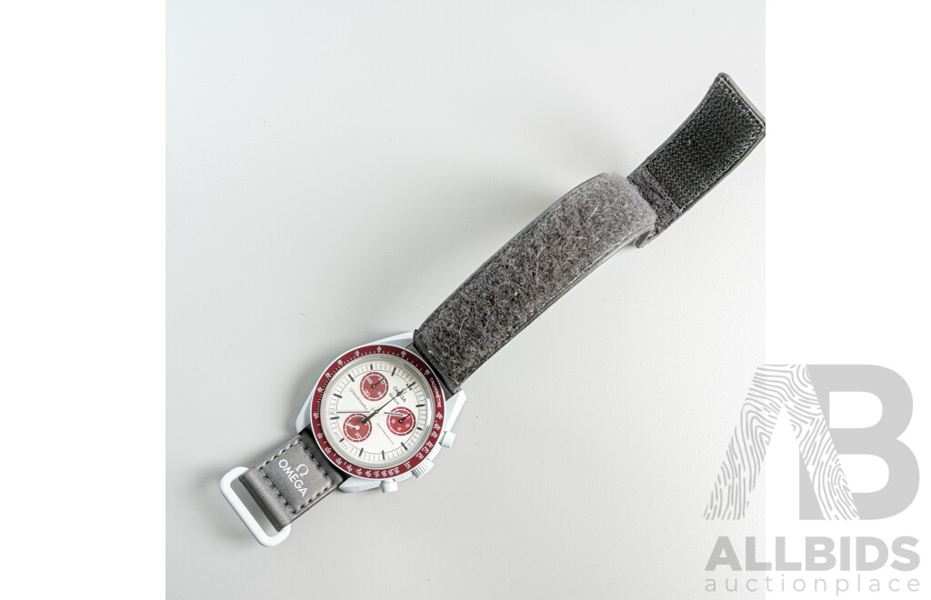 Omega X Swatch Moon Watch 'mission to Pluto', 40mm, as New in Original Presentation Box