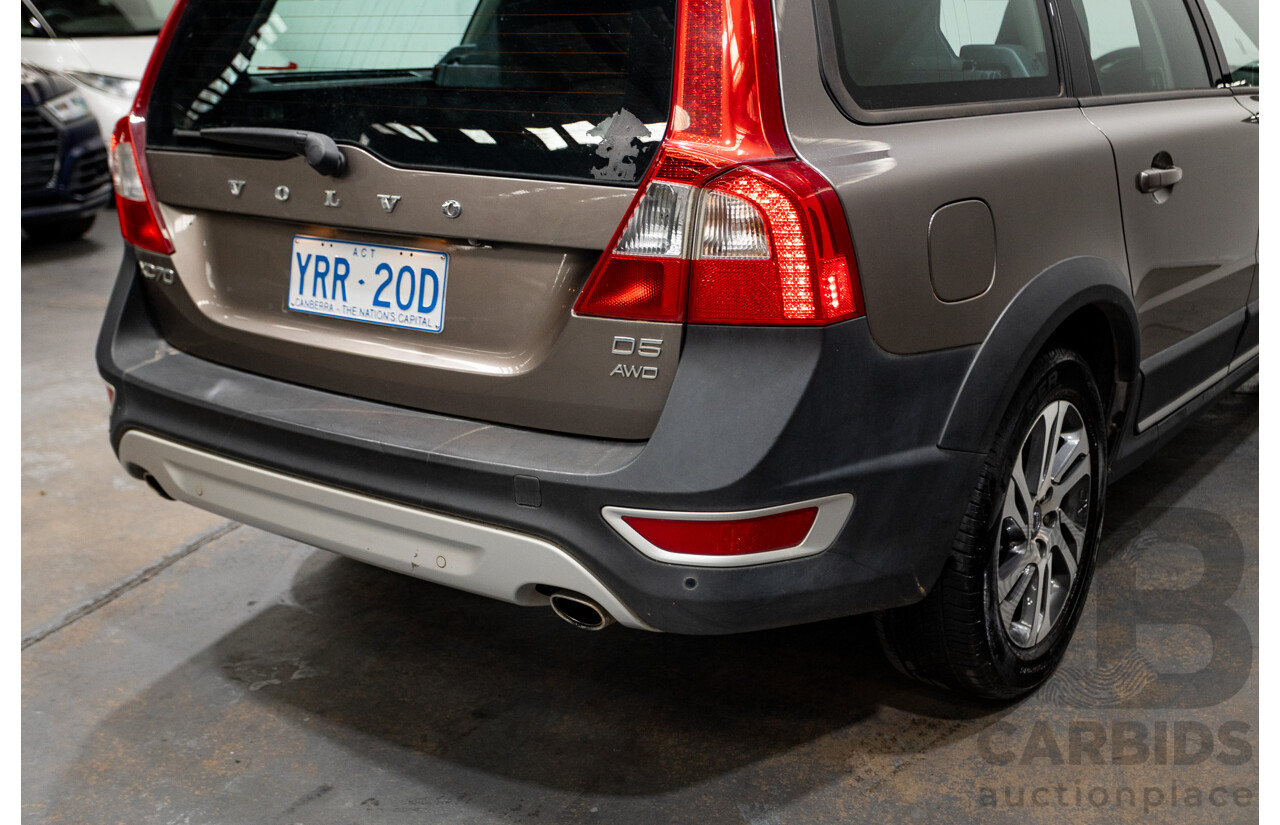 12/2011 Volvo XC70 D5 (AWD) BZ MY11 4d Wagon Oyster Grey Turbo Diesel 2.4L