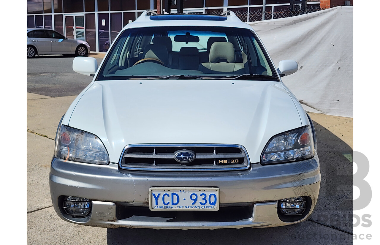 7/2002 Subaru Outback H6 MY02 4d Wagon White / Grey 3.0L