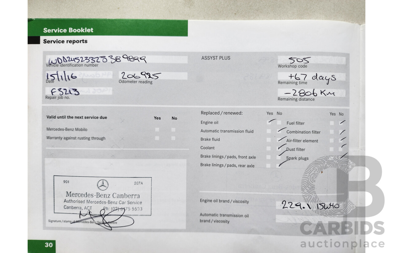 8/2008 Mercedes-Benz B200  245 07 UPGRADE 5d Hatchback Grey 2.0L