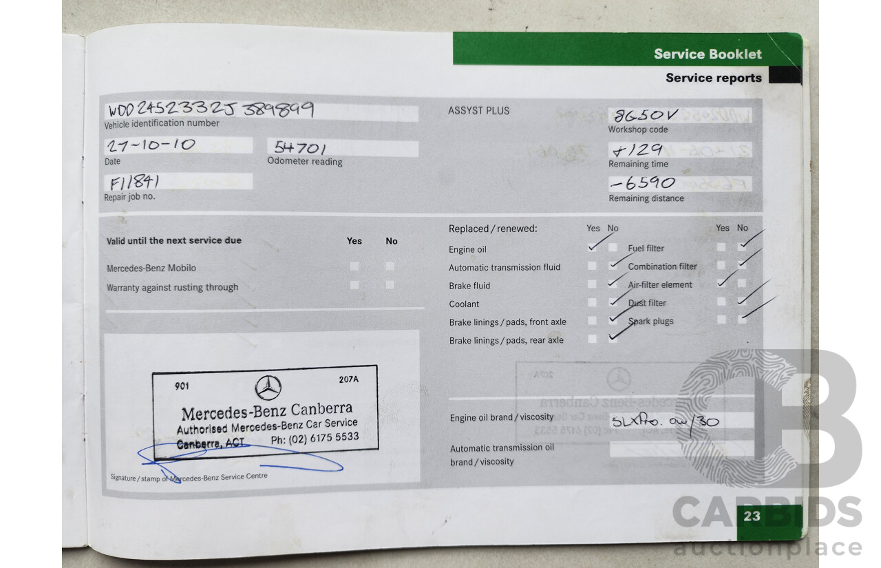 8/2008 Mercedes-Benz B200  245 07 UPGRADE 5d Hatchback Grey 2.0L