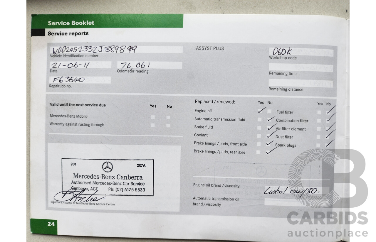 8/2008 Mercedes-Benz B200  245 07 UPGRADE 5d Hatchback Grey 2.0L