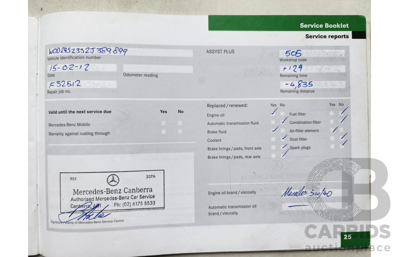 8/2008 Mercedes-Benz B200  245 07 UPGRADE 5d Hatchback Grey 2.0L