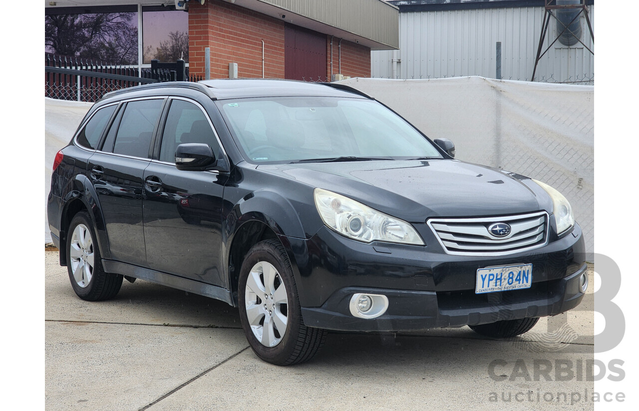 8/2009 Subaru Outback 3.6R Premium MY10 4d Wagon Black 3.6L