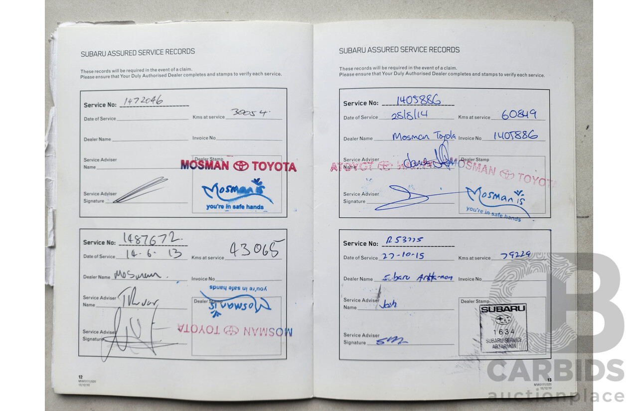 8/2009 Subaru Outback 3.6R Premium MY10 4d Wagon Black 3.6L