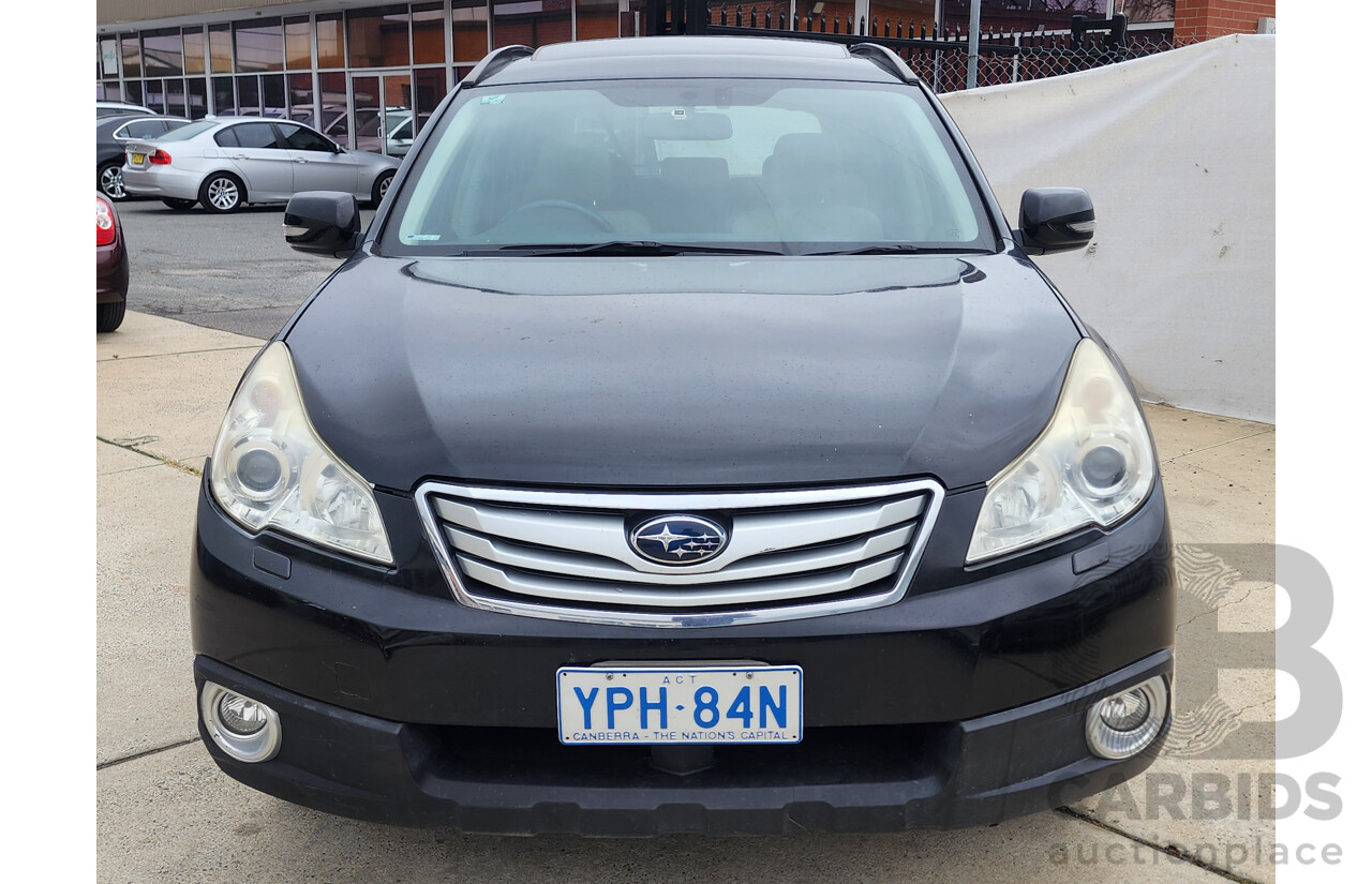 8/2009 Subaru Outback 3.6R Premium MY10 4d Wagon Black 3.6L