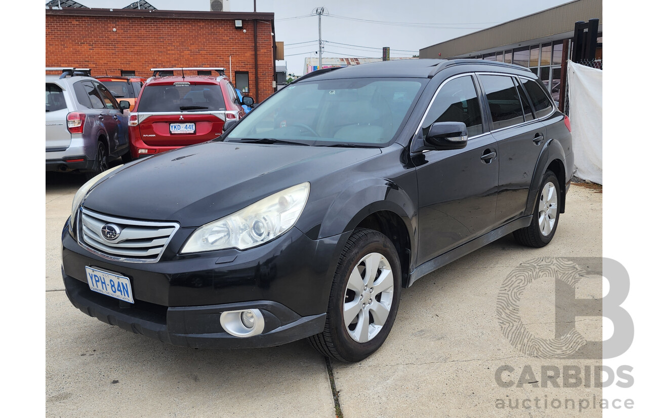 8/2009 Subaru Outback 3.6R Premium MY10 4d Wagon Black 3.6L
