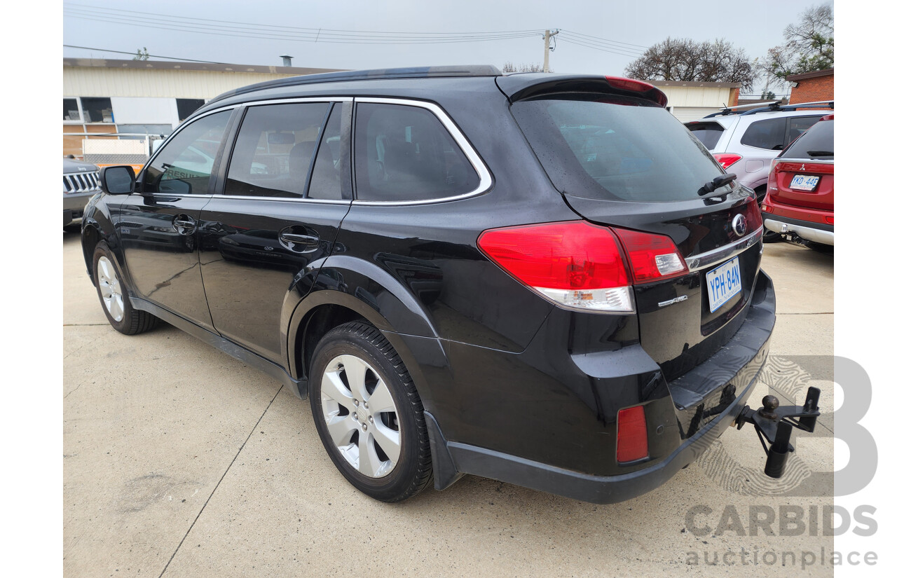 8/2009 Subaru Outback 3.6R Premium MY10 4d Wagon Black 3.6L