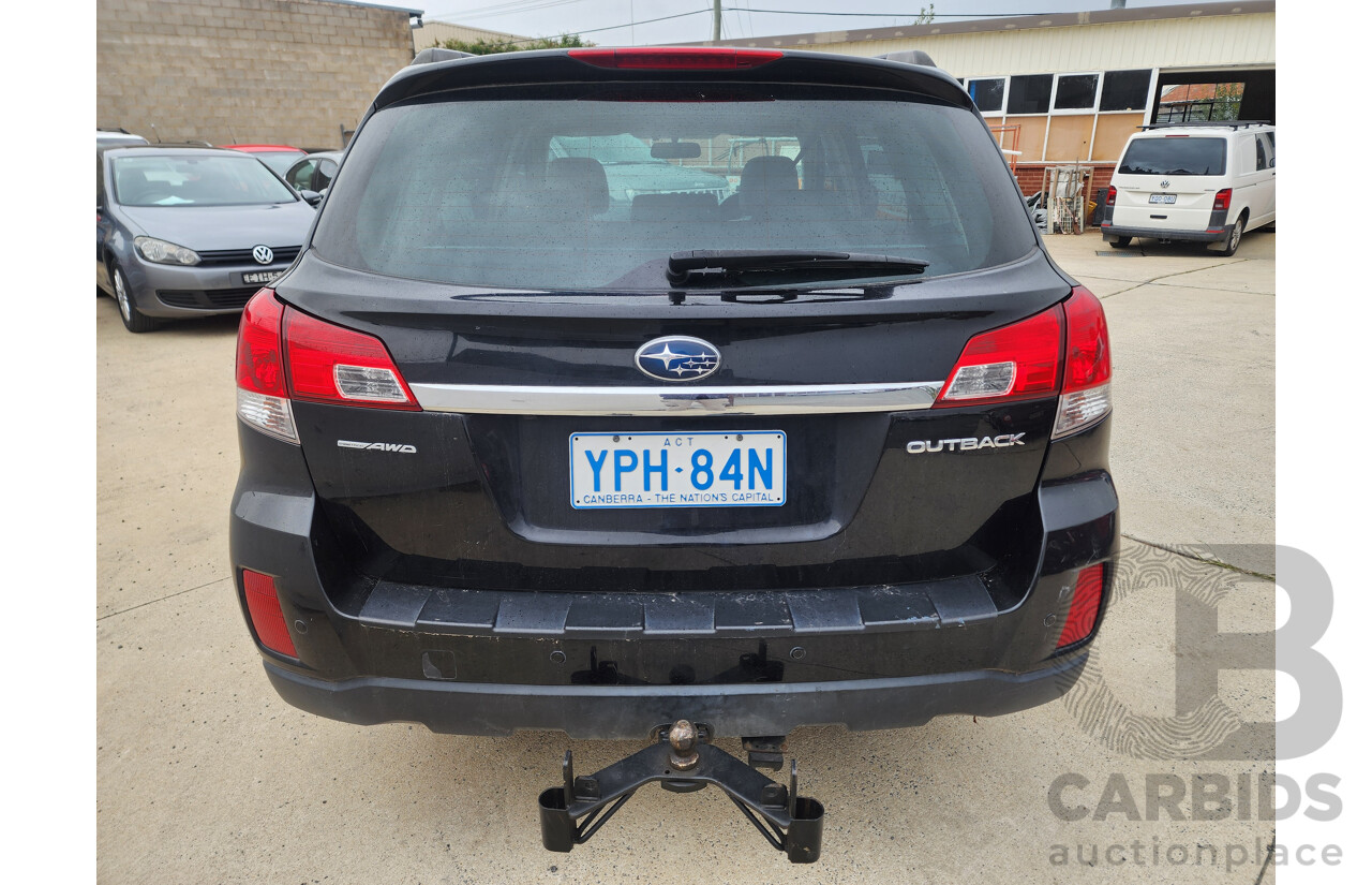 8/2009 Subaru Outback 3.6R Premium MY10 4d Wagon Black 3.6L