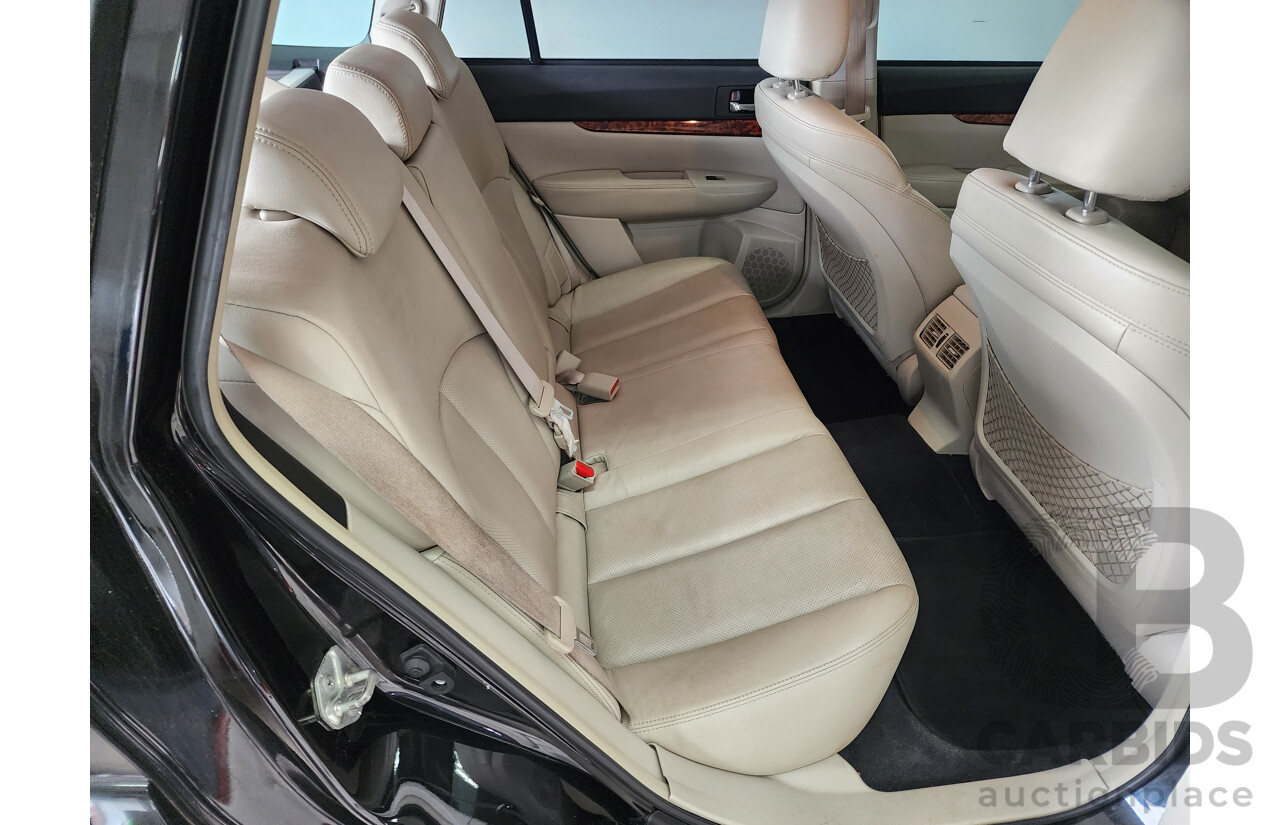 8/2009 Subaru Outback 3.6R Premium MY10 4d Wagon Black 3.6L