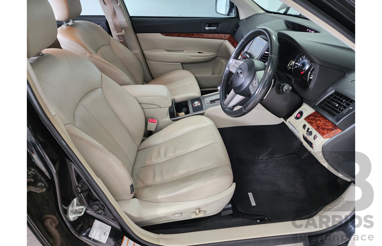 8/2009 Subaru Outback 3.6R Premium MY10 4d Wagon Black 3.6L