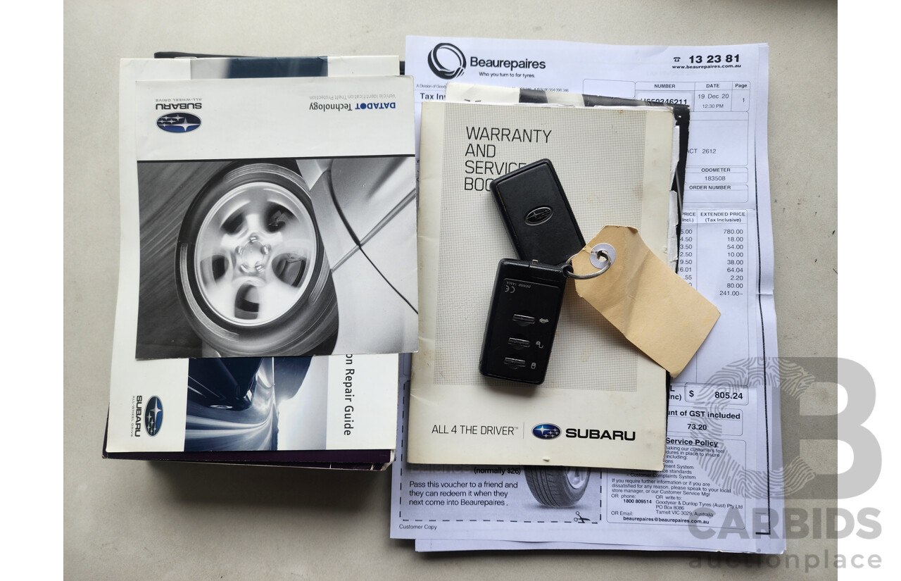 8/2009 Subaru Outback 3.6R Premium MY10 4d Wagon Black 3.6L